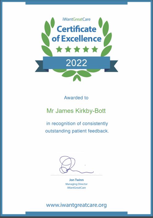 2022 Award for Kirkby-Bott