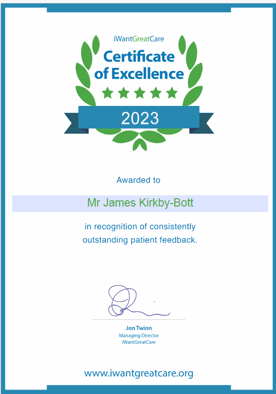 2022 Award for Kirkby-Bott