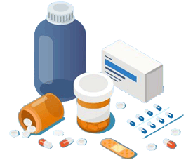 A stylised image of medication. The use of steroids can impact the ability for a wound to heal.